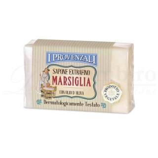 I Provenzali Natürliche Extra feine Seife Marsiglia mit Olivenöl 150g