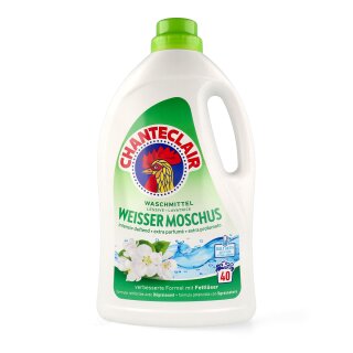 Chante Clair Flüssigwaschmittel Muschio Bianco weisser Moschus 1,8 Liter 40 Waschgänge